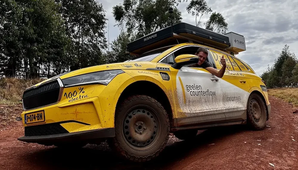 Per Afriką- su „Škoda Enyaq“ elektromobiliu