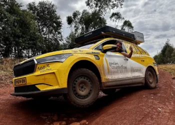 Per Afriką- su „Škoda Enyaq“ elektromobiliu