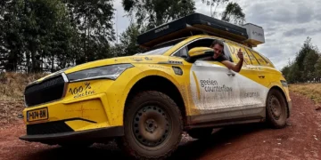 Per Afriką- su „Škoda Enyaq“ elektromobiliu